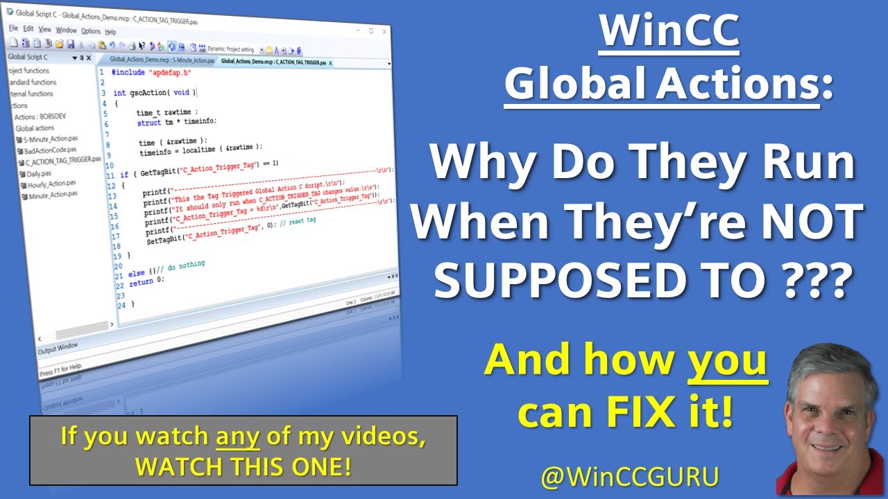 Why WinCC Global Actions Run When Not Supposed To! 😱 Here's How To Fix This! 
