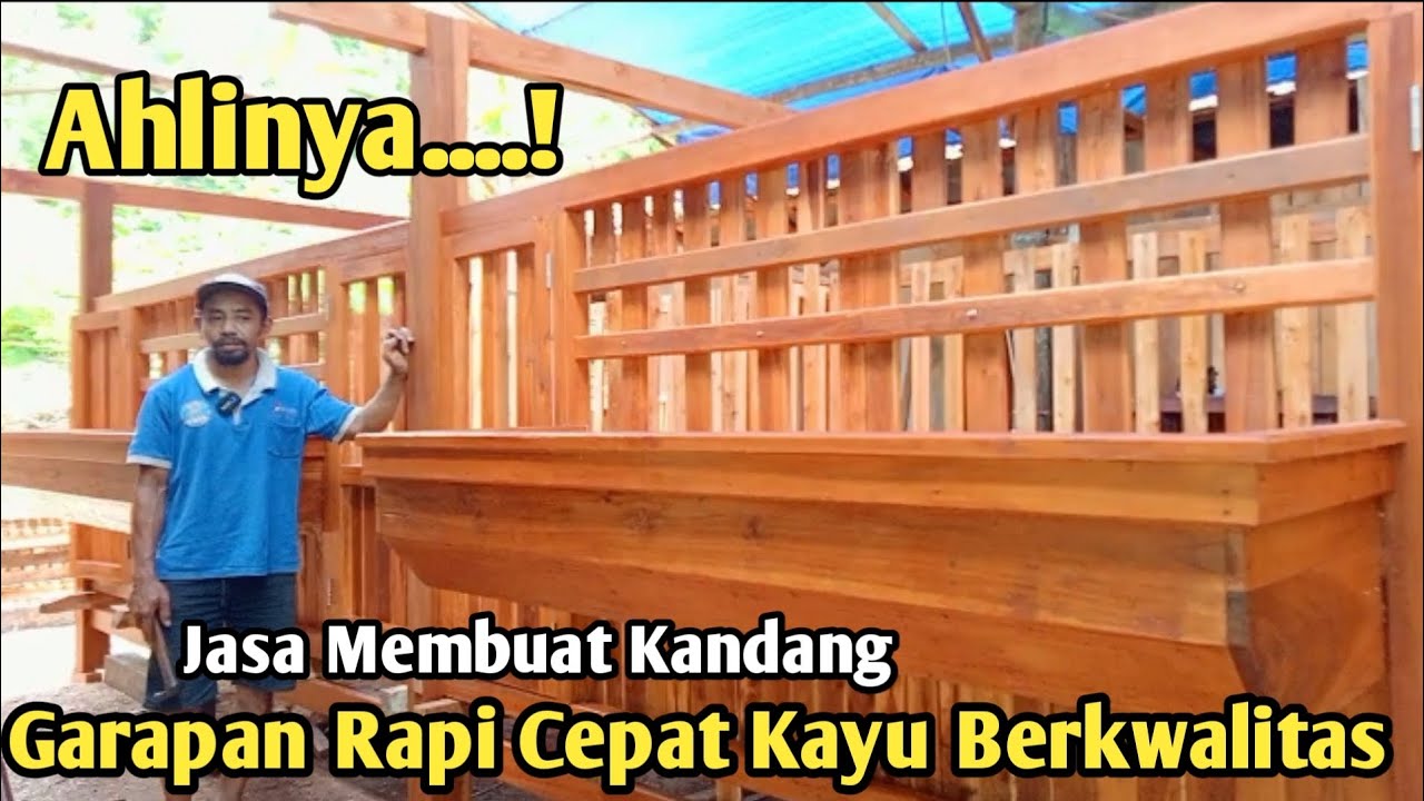 JASA MEMBUAT KANDANG KAMBING.CEPAT DAN RAPI#kandangkambing#tukangkayu