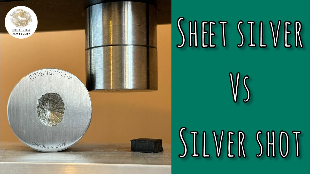 How to use an impression die with a hydraulic press | Handmade silver jewellery | Jewellery tutorial