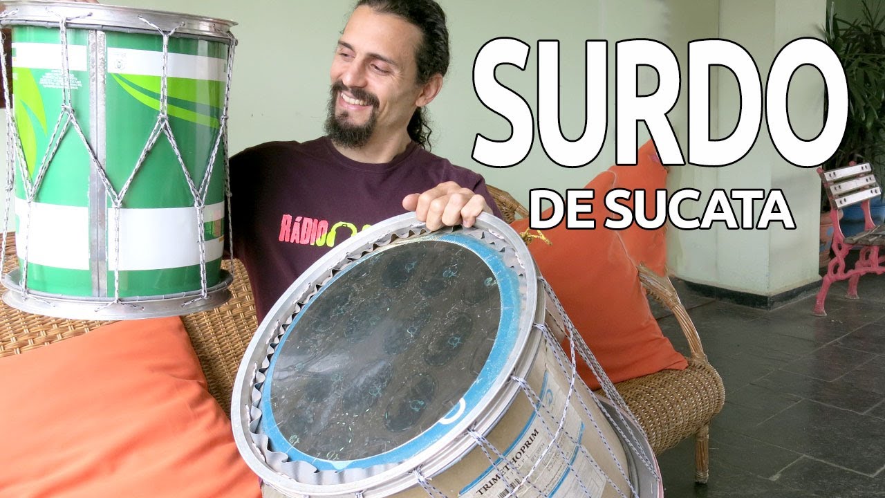 Surdo de sucata - instrumentos reciclados