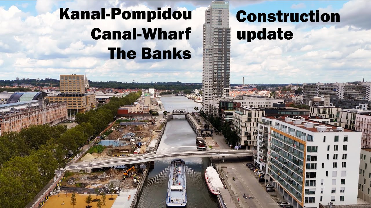 Brussels | Allée du kaai | 2023 construction update | 4K drone