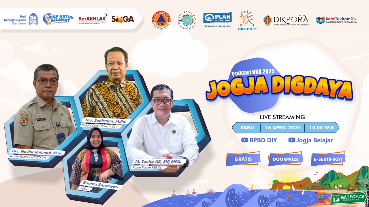 PODCAST HKB 2025 | JOGJA DIGDAYA: SIAP UNTUK SELAMAT BANGUN KESIAPSIAGAAN SEJAK DINI