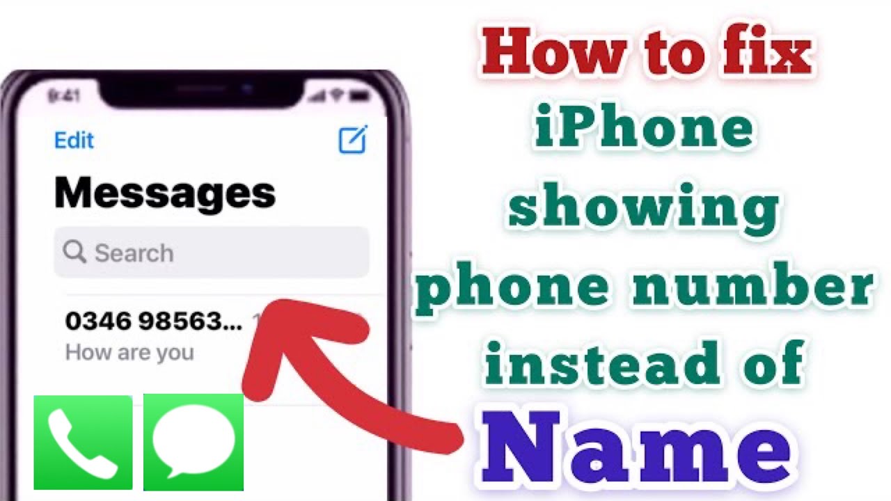 iPhone showing phone number instead of Name or iPhone not showing contact name | Apple Tech World