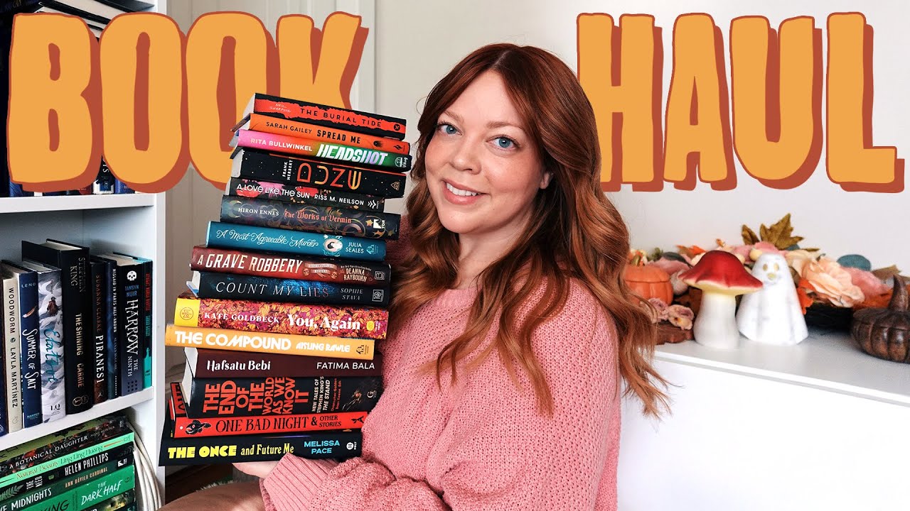 FALL BOOK HAUL 🍂 new horror, thrifted romance & cozy fantasy!