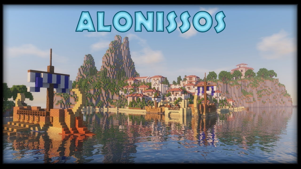 Alonissos :: Epic Greek Island City Timelapse build Minecraft 1.13 [WORLD DOWNLOAD]