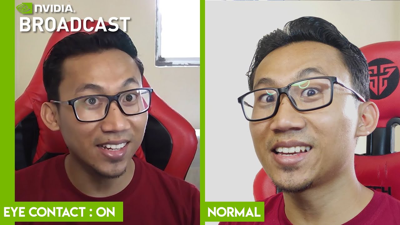 FITUR YANG PALING KEREN DARI NVIDIA | Mencoba Fitur Kamera Eye Contact Pada Nvidia Broadcast