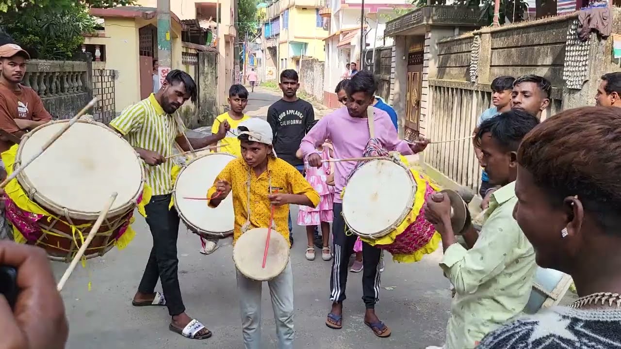 Ganga ma dhol tasha//Nabadwip rash 2024//Radha Krishna jugol milon #nabadwiptasa #shots #viralvideo