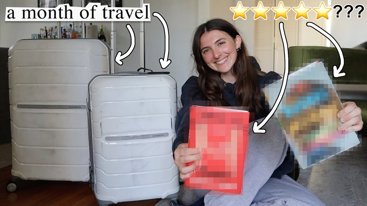 pack with me for a month of travel + find a five star book 🧳🌎📖