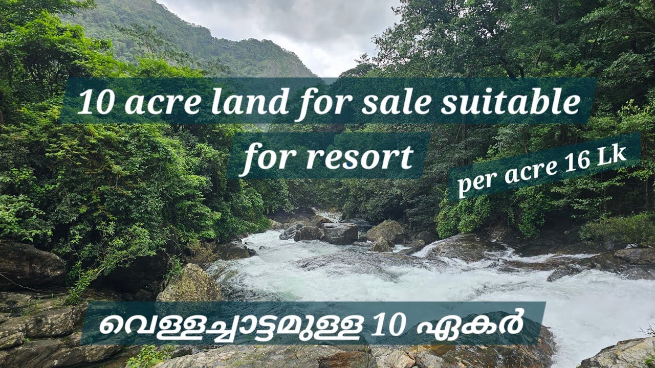 10 acre land for sale suitable for resort, with waterfalls