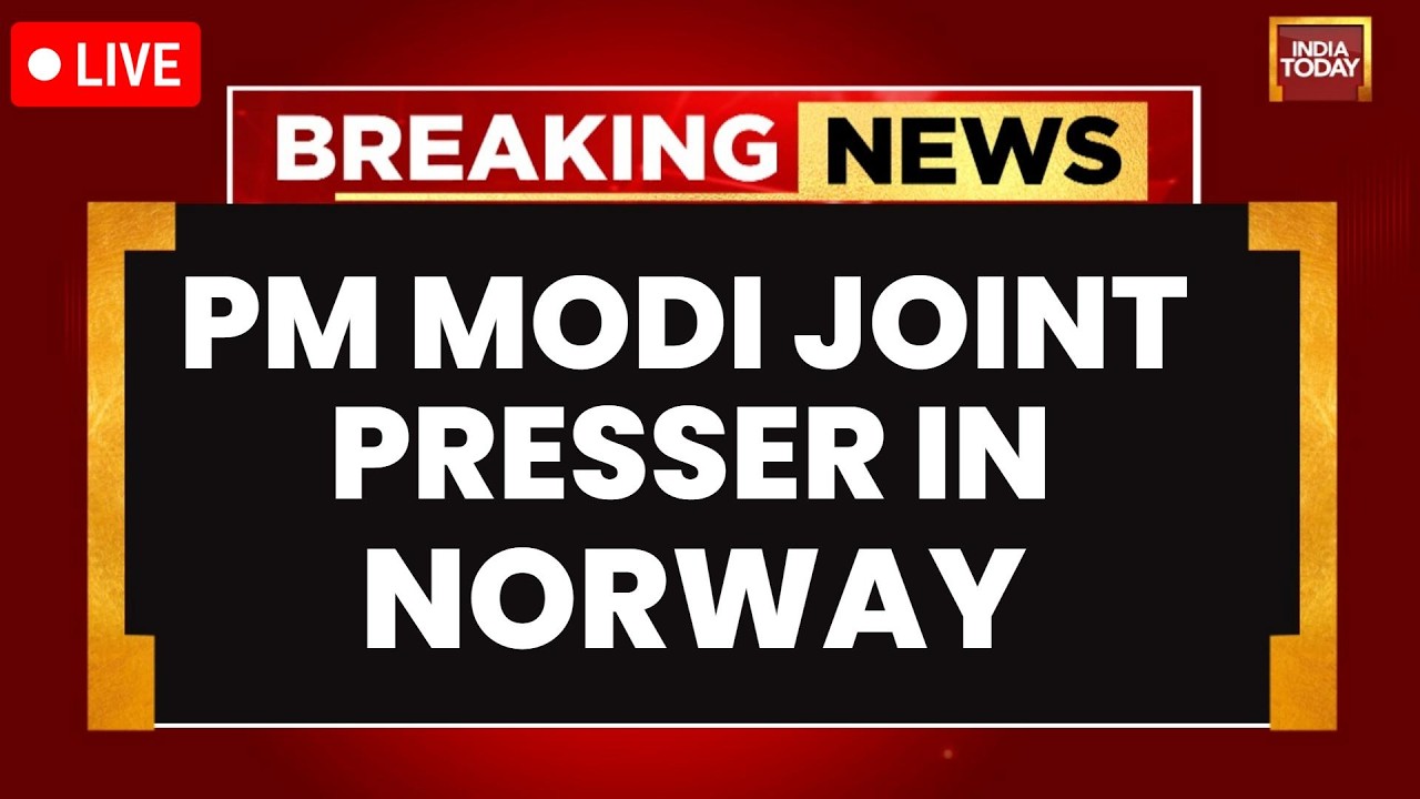 LIVE: PM Modi-Norway PM Joint Statement | PM Modi Speech In Oslo | PM Modi LIVE | India Today