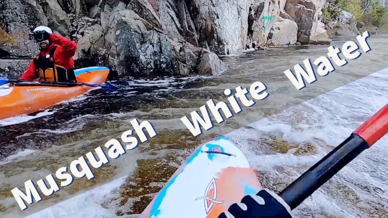 White Water Paddling the Class 2 West Branch River in Musquash New Brunswick filmed on the Go Pro 10