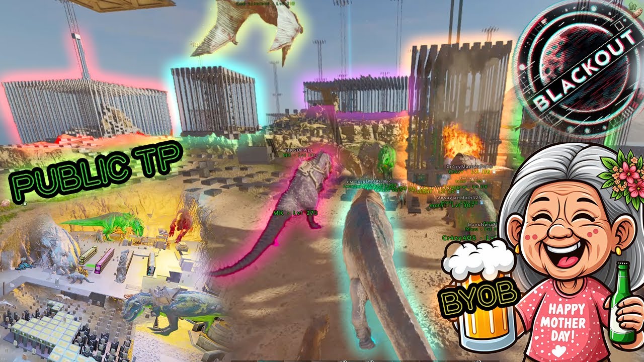 Blackout Raids BYOB On Mother's Day | Ark Ascended Official PvP