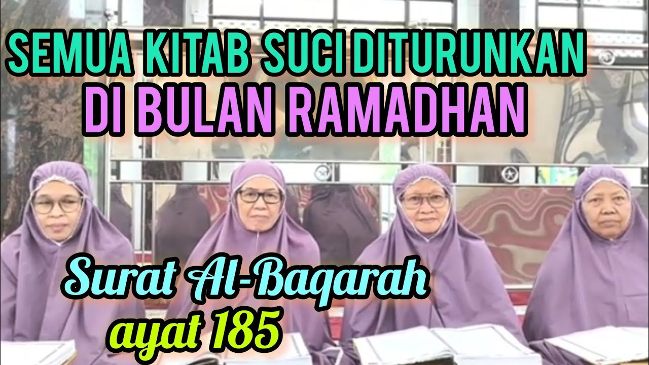 Semua Kitab Suci Diturunkan di Bulan Ramadhan - Wongsantun Hadits