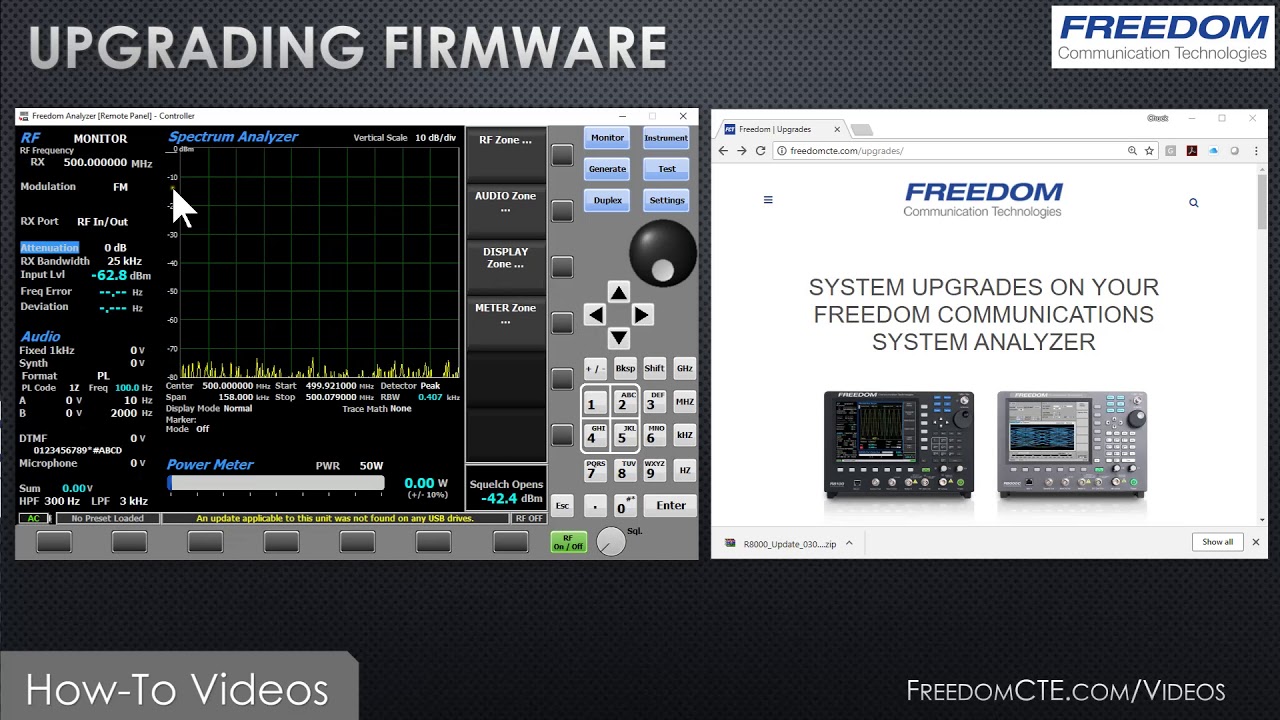Upgrading Firmware on your FREEDOM R8x00