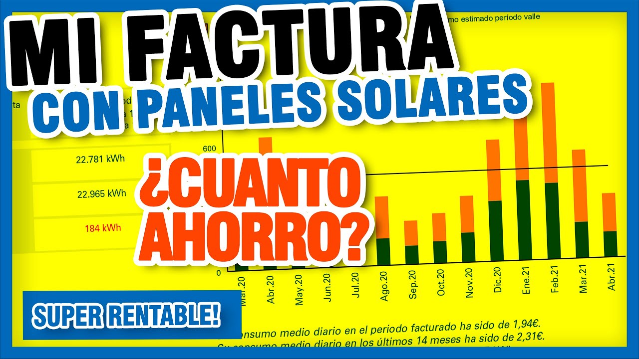 Mi factura con paneles solares amortizados