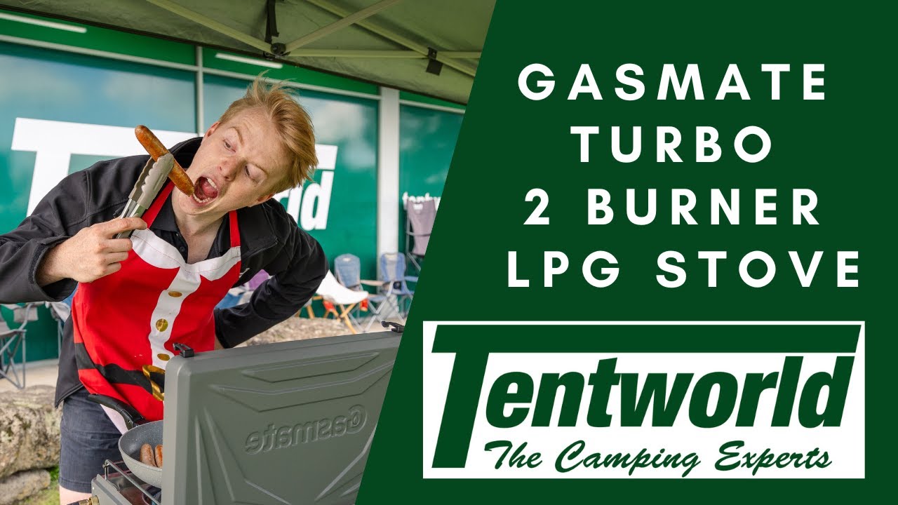Home cooking in the outdoors! Gasmate Turbo 2 Burner LPG Stove