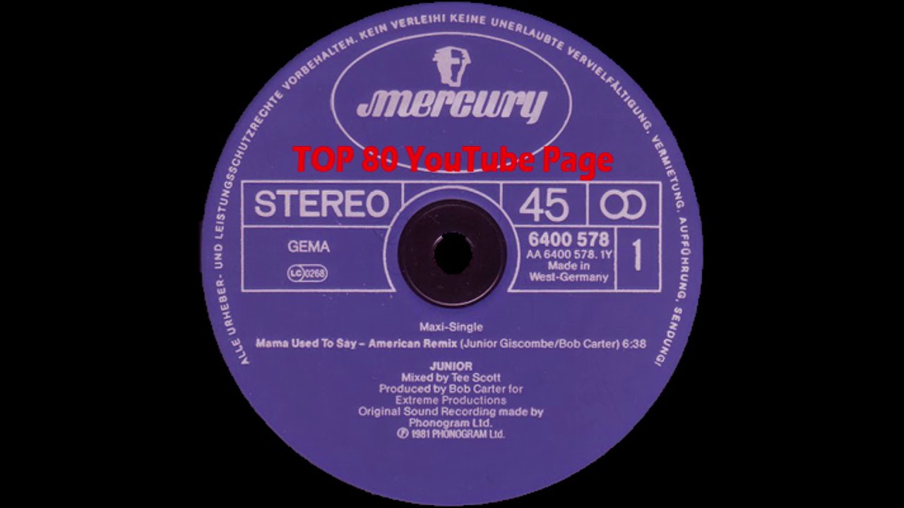 Junior - Mama Used To Say (A Tee Scott American Remix)