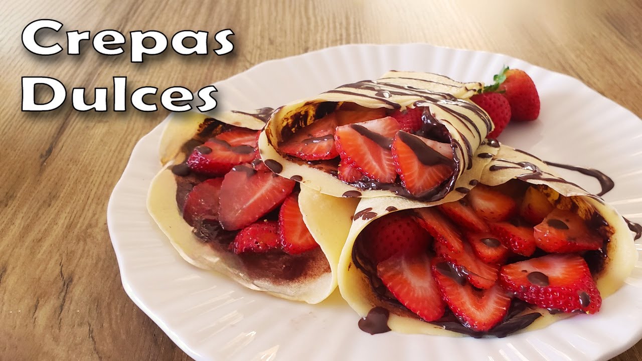 Receta de Como Hacer Crepas Faciles en Solo Diez Minutos | Quick, Simple and Delicious Crepe Recipe