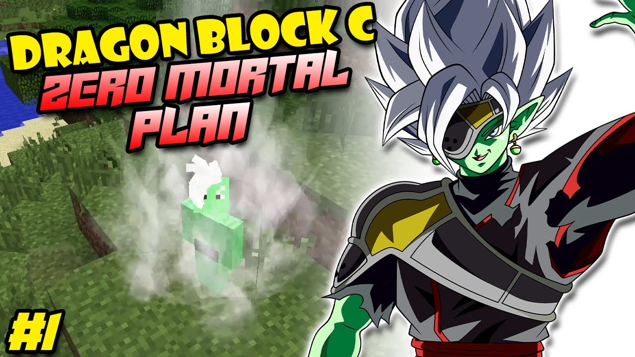 TO WIPE HUMANITY FROM THE START! | Minecraft Dragon Block C Zero Mortal Plan - #1