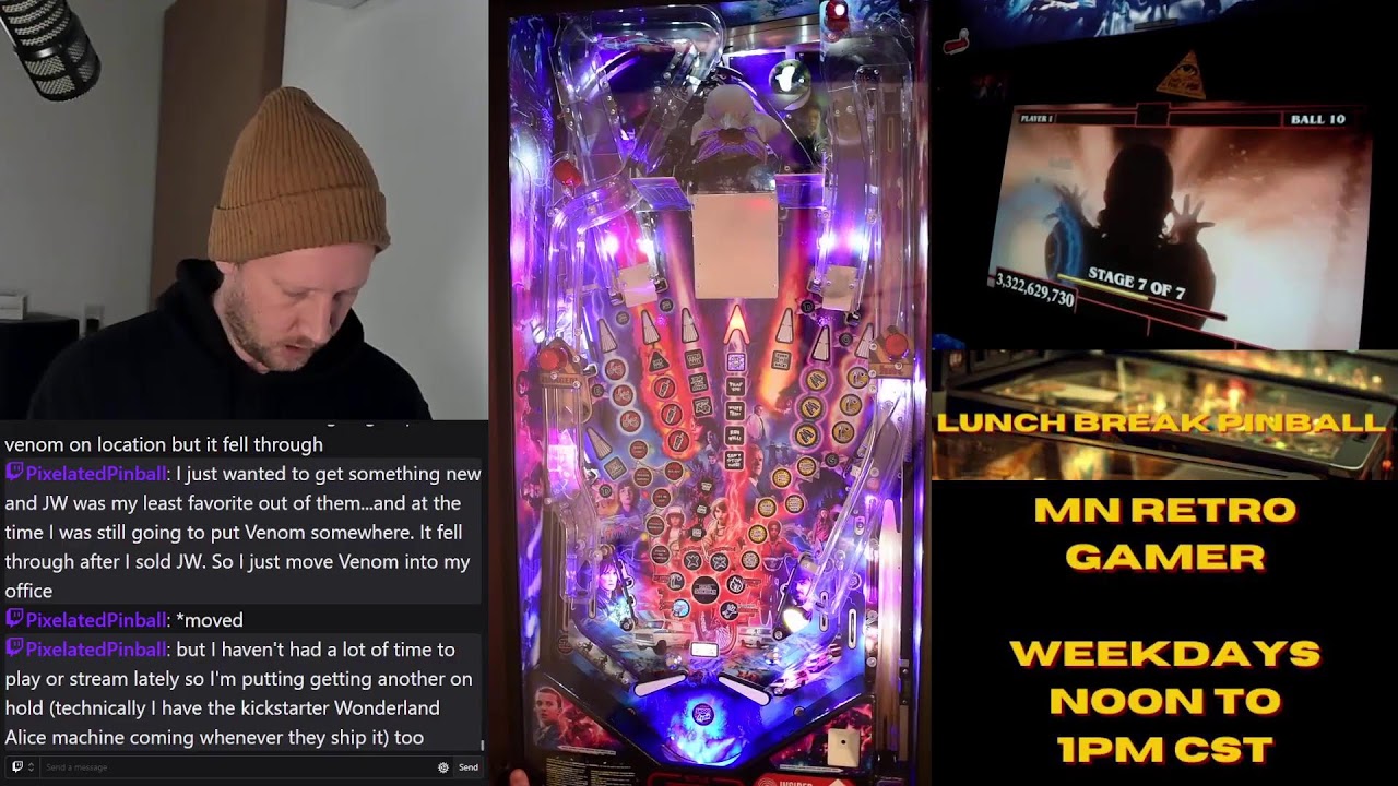 Lunch Break Pinball 12/17/2025 10 Ball Stranger Things