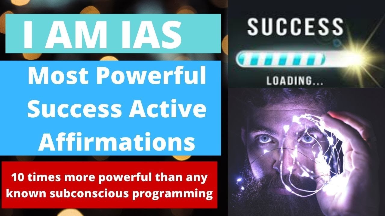 I Am IAS Affirmations. Most power active programming goes straight to Sub Conscious. 30 min per day.