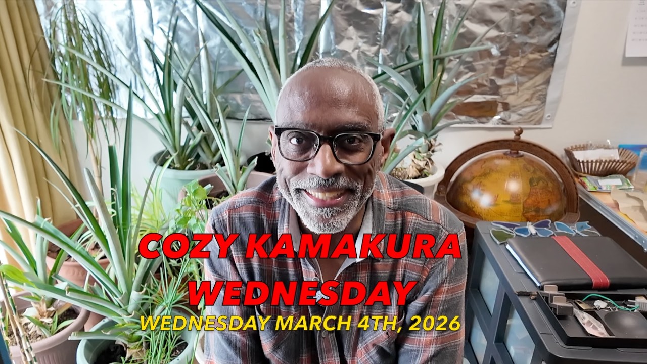 Cozy Kamakura Wednesday New Plants Sprouting, Fresh Garlic Prep & Delicious Apple Treat