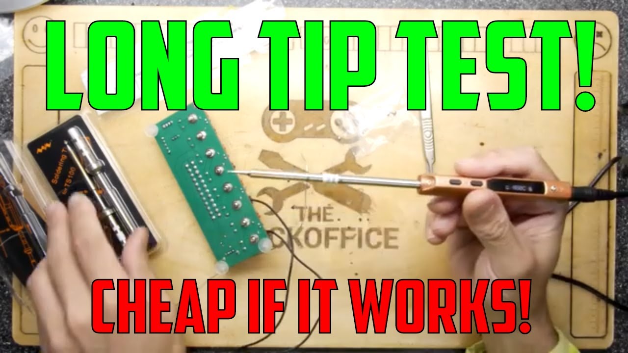 TS100 T12 Soldering Tip Swap Test