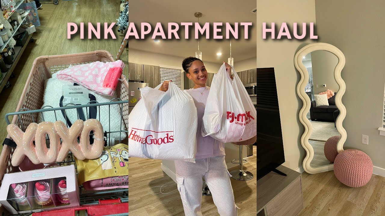 PINK APARTMENT DECOR pt.2 🎀 TJ Maxx + Amazon + Ross