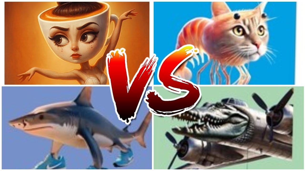 🎈Capucino vs brainrot vs tralalelo vs bombardiro vs tiles hop