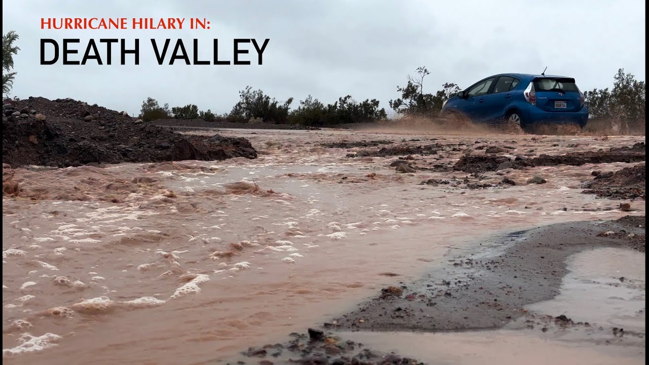 Death Valley FLASH FLOOD: Tropical Storm Hilary, Evacuation, Grotto Wash, Mesquite Dunes, & Yosemite
