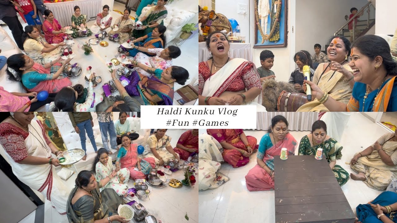 Haldi Kunku Vlog | Games | Fun | Day 49 | Dhruv Madhavi 