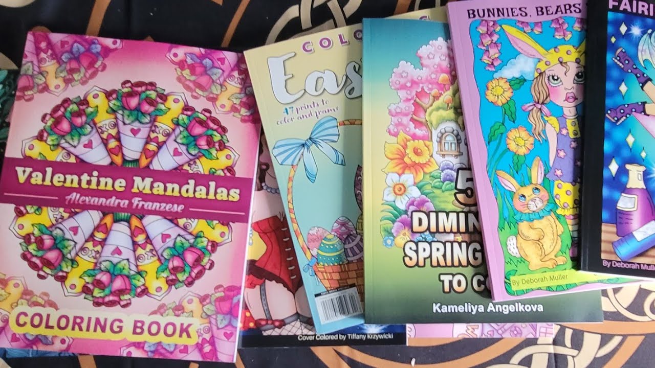 First Of The Month March 2024 Few Coloring Books Haul, Happy Mail From Brooke