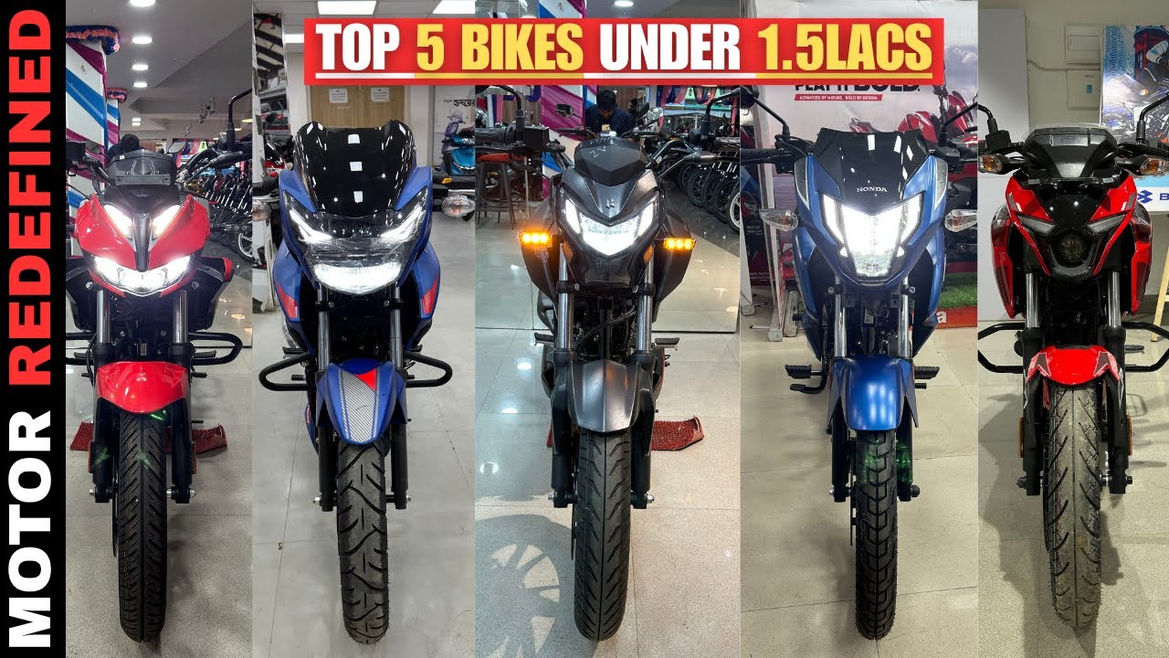 Top/Best 5 Bikes Under 1.5Lacs In India In 2025 | ft. Pulsar N160, Apache 160 2V, Xtreme 160 2V Etc.