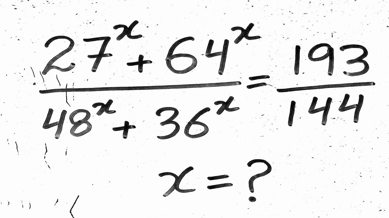 Can You Solve This Exponential Equation|Math Olympiad Problem 