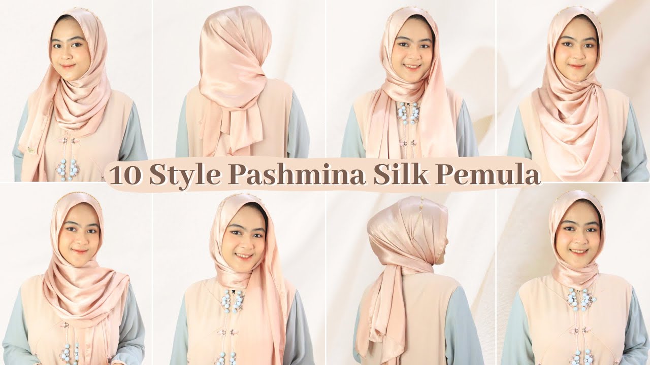 10 Tutorial Pashmina Silk Pemula Mudah & Kekinian Tanpa Pentul‼️Wanda Hanan Rahayu