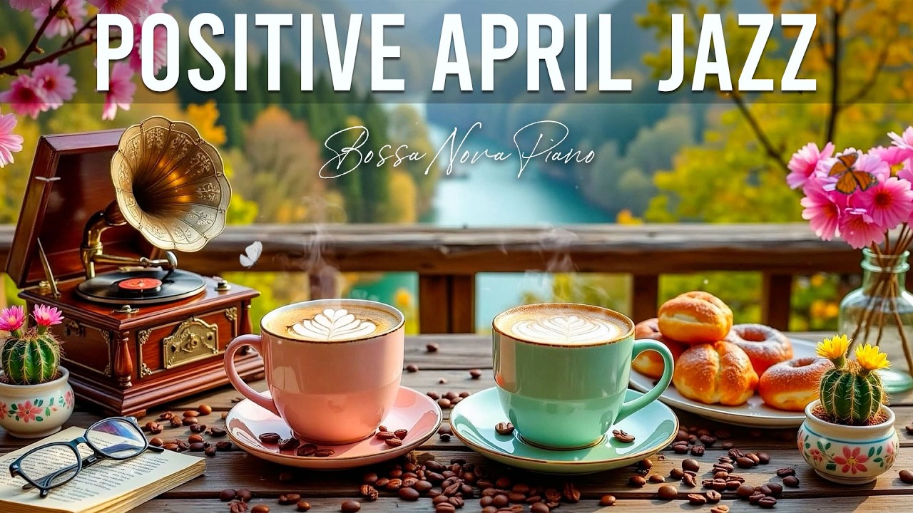 Positive April Jazz ~ Relaxing Spring Morning Jazz Cafe & Delicate Bossa Nova Piano to Study, Work