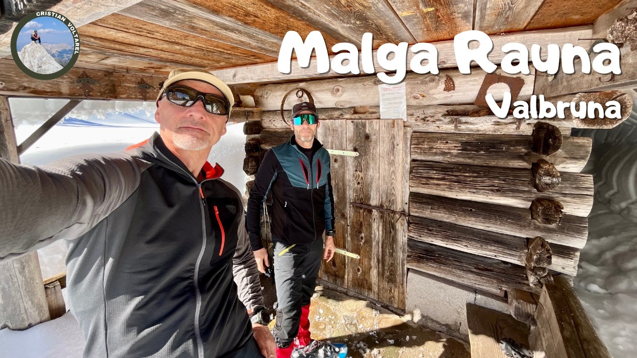 Malga Rauna con neve e ciaspole - Valbruna