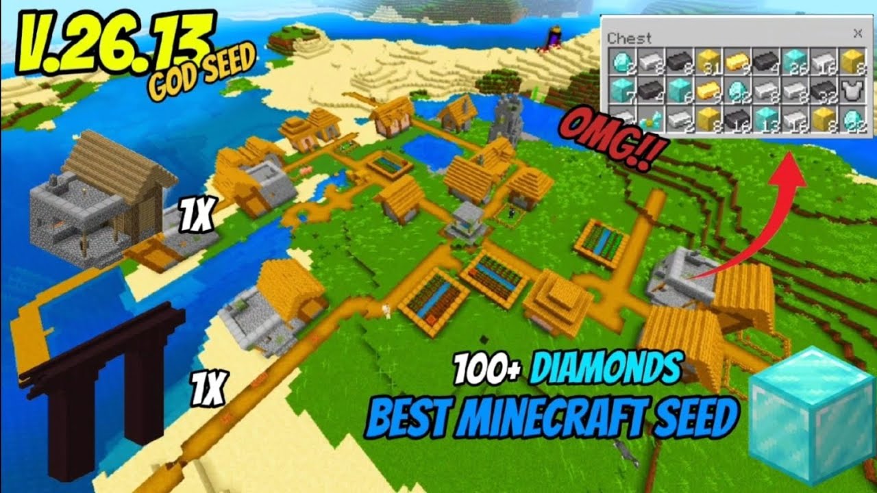 Лучший сид для скоростного прохождения Minecraft в версии 1.21 (v.26.13) 🔥