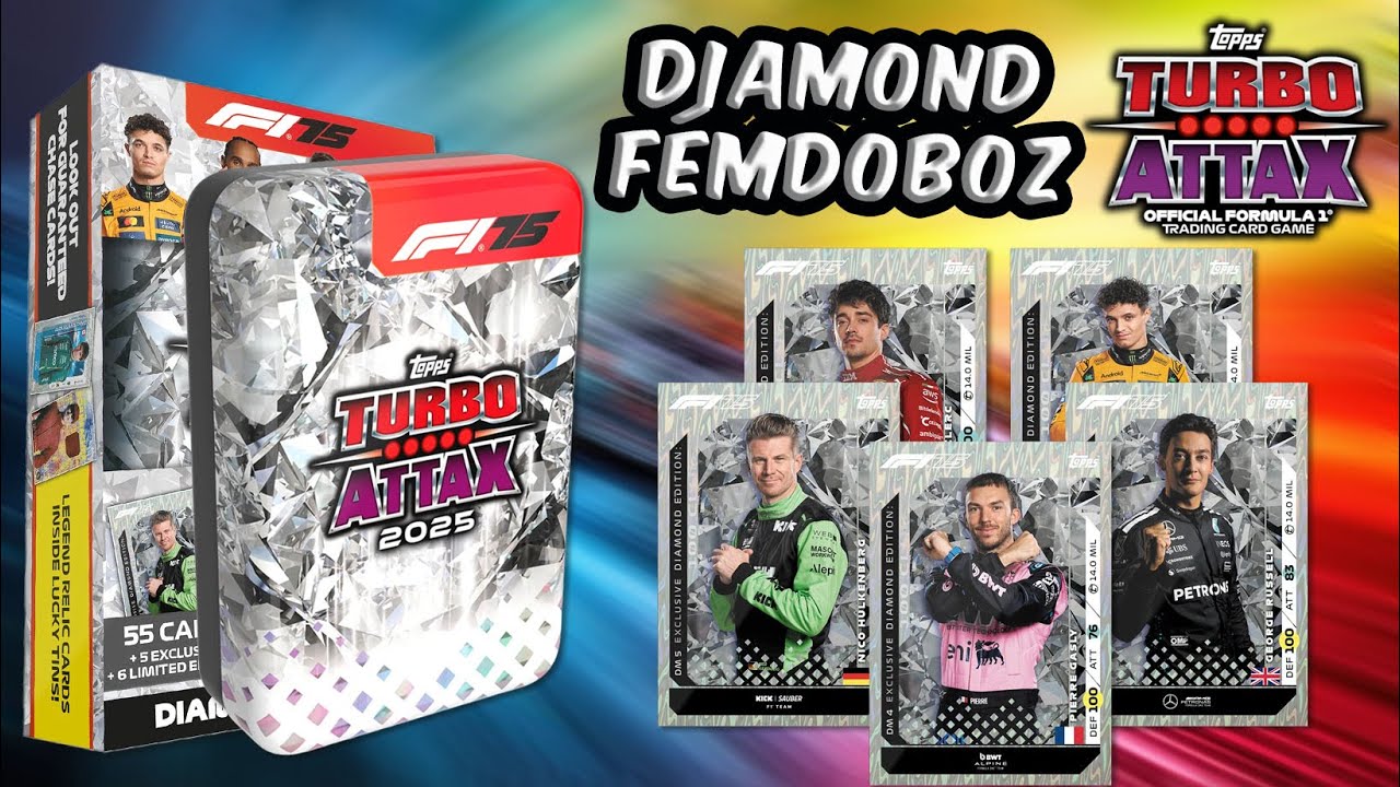 Az utolsó fémdoboz⎟Topps Turbo Attax 2025 Diamond Tin