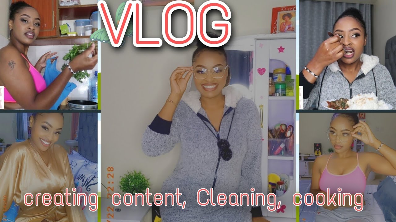 VLOG | Creating content, Cooking, Cleaning | LIVING ALONE VLOGS in a BEDSITTER