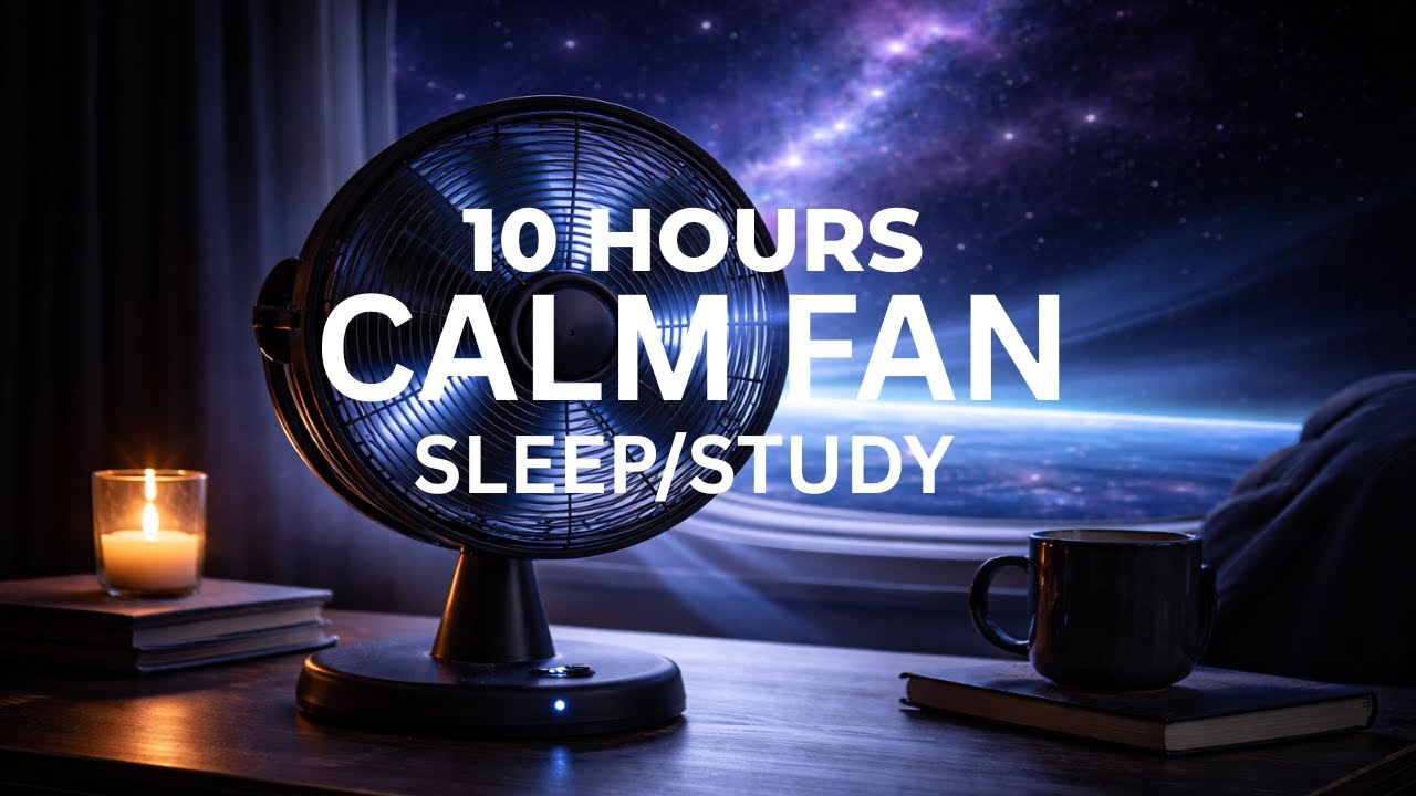 Relaxing White Noise Fan | Fan Sound for Sleeping | Deep Sleep | 10 Hours