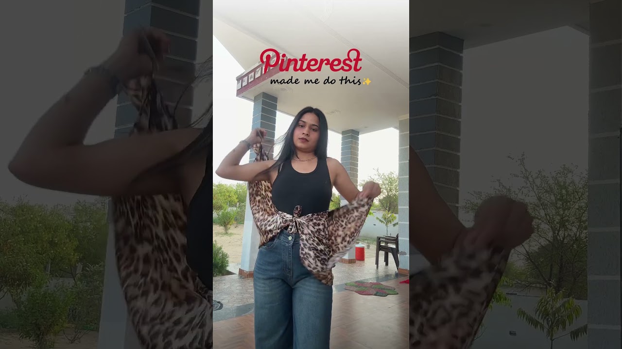 Pinterest Made Me Do It 😍✨ Turned a Stole into a Cute Top #DIYFashion