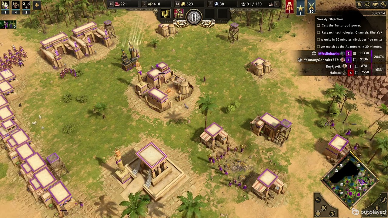 Egyptians -Isis - Easy game --- Age of Mythology Retold