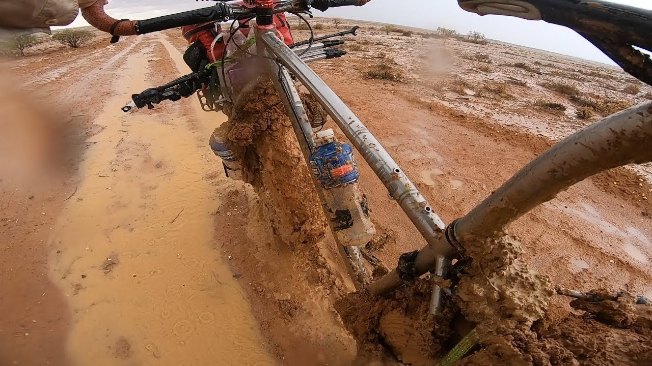 Outback Rain & Mud on a Fat Bicycle. (Epic)