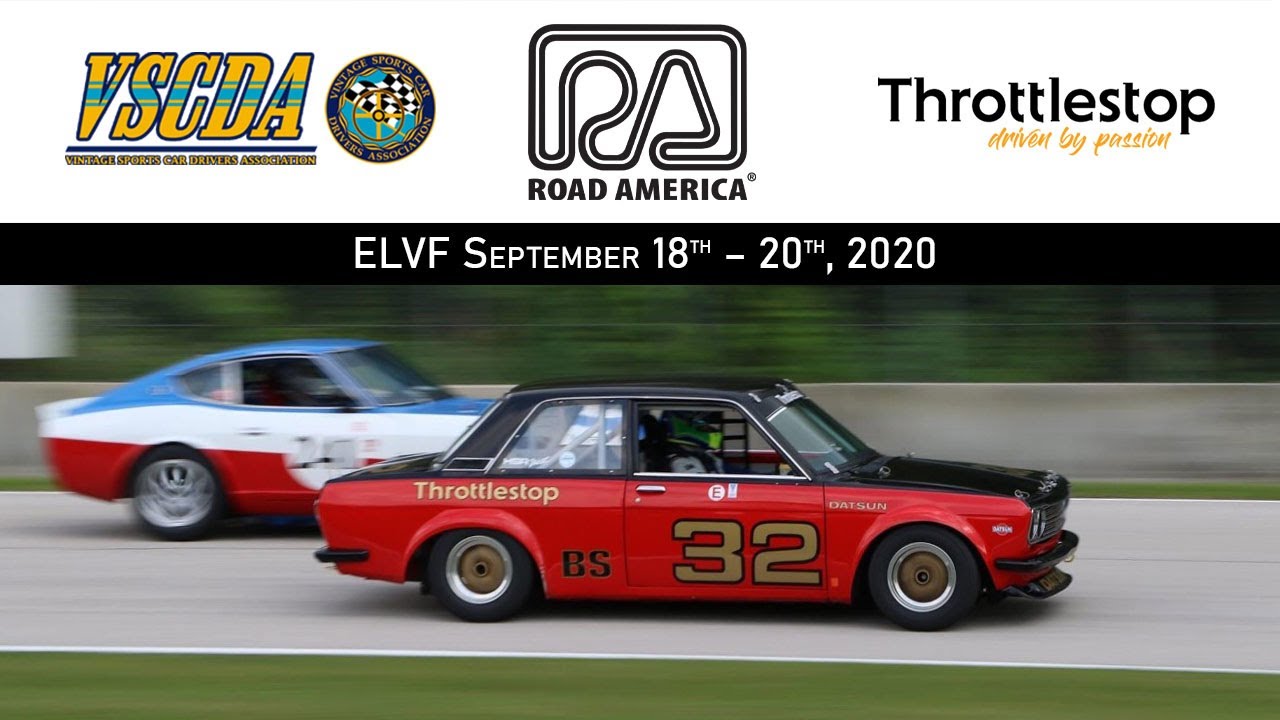 Road America ELVF 2020 VSCDA Datsun 510 BS Group 8 - Saturday Race