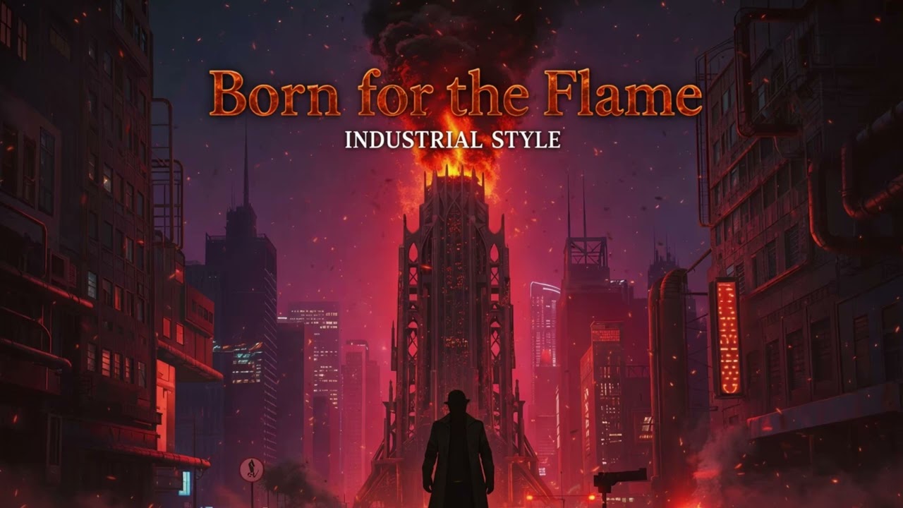Born for the Flame industrial style - Ai music