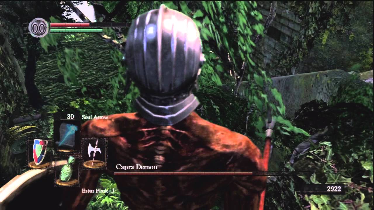 Dark Souls - Capra Demon Fight (Boss Strategy)