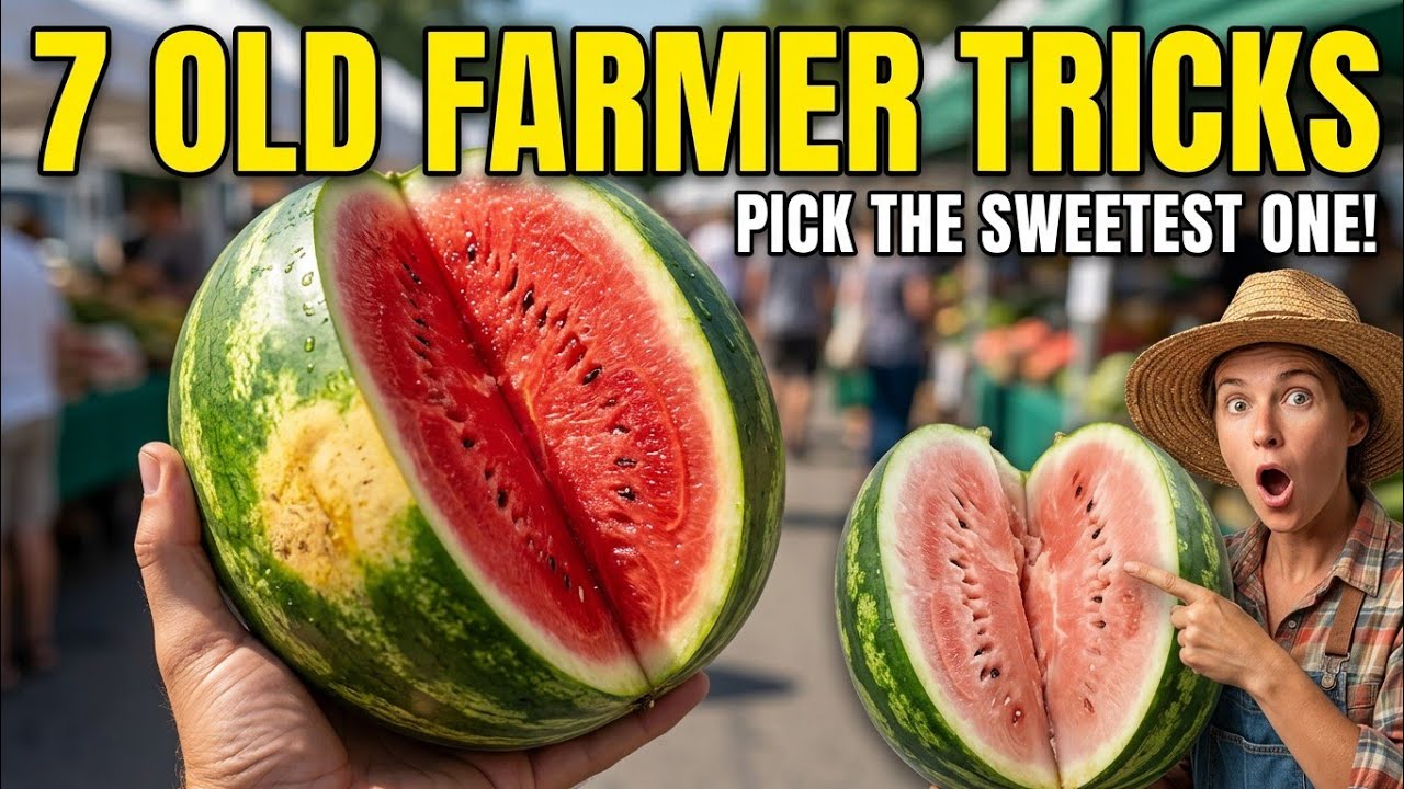 🏆 Stop Guessing! 7 Old Farmer Tricks to Pick a Perfect Watermelon Every Time