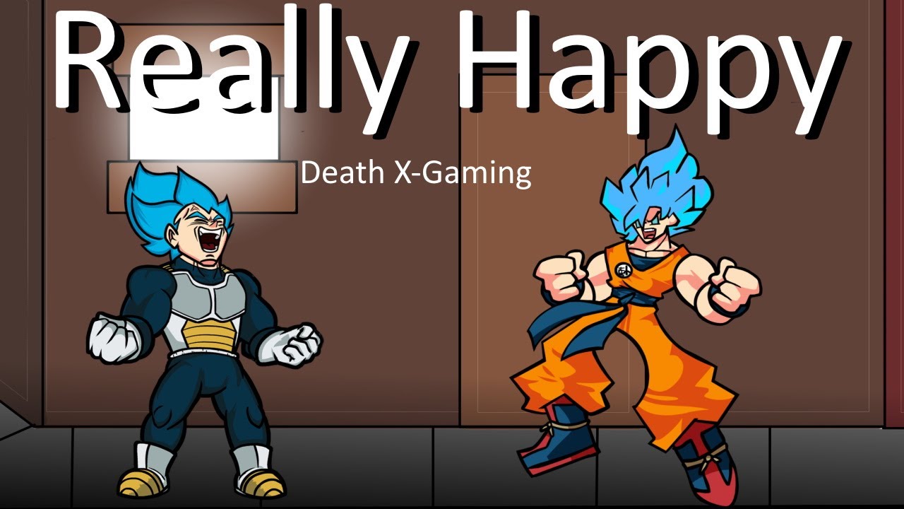 Friday Night Funkin' - Really Happy But It's Goku And Vegeta (My Cover) FNF MODS