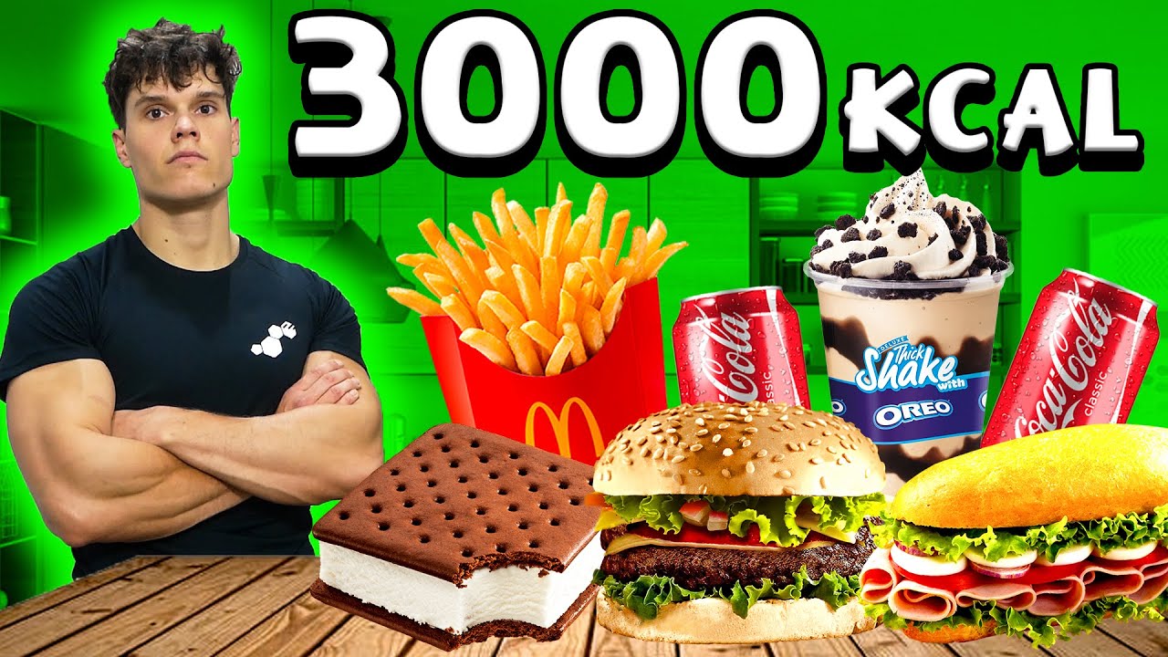 CAŁY DZIEŃ JEDZENIA 3000 KCAL 🔥 MOJA DIETA NA CO DZIEŃ !